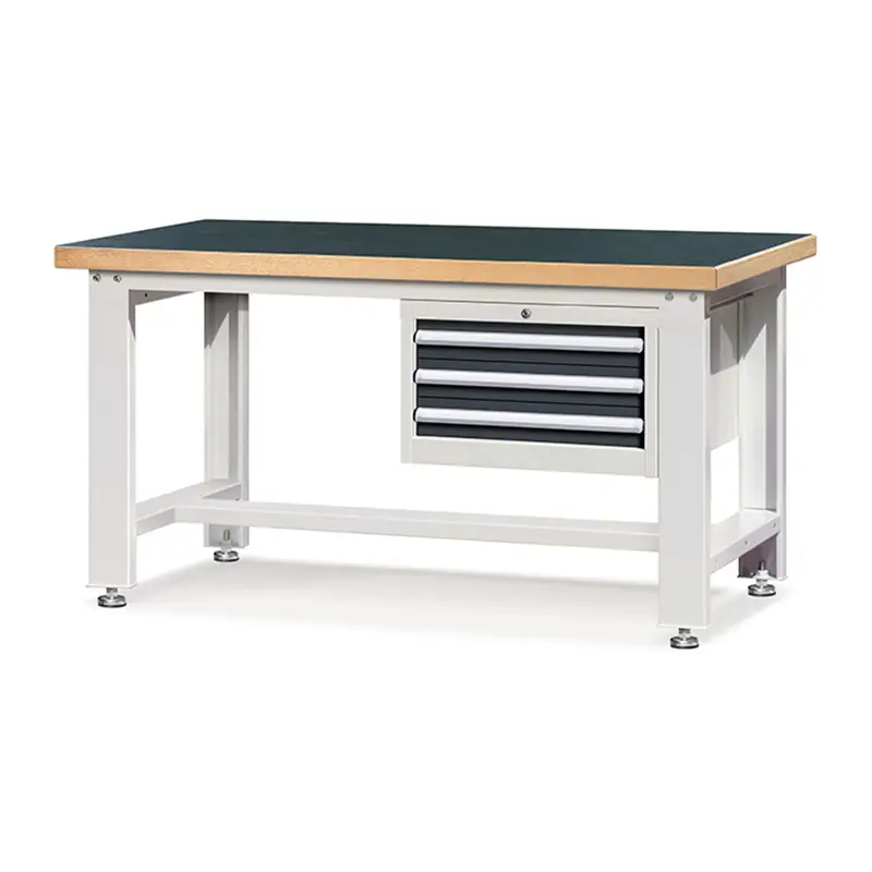 Kalidad E220201-18 Talahanayan ng Trabaho ng Workbench Para sa Workshop Garage Tatlong Drawer Metal Steel Tagagawa | Rockben 1