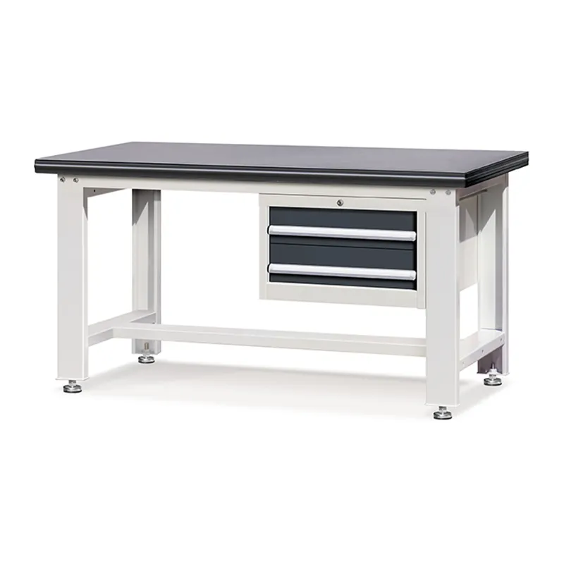 Heavy-Duty Mobile Tool Workbench with Adjustable Height and 2 Drawers 2