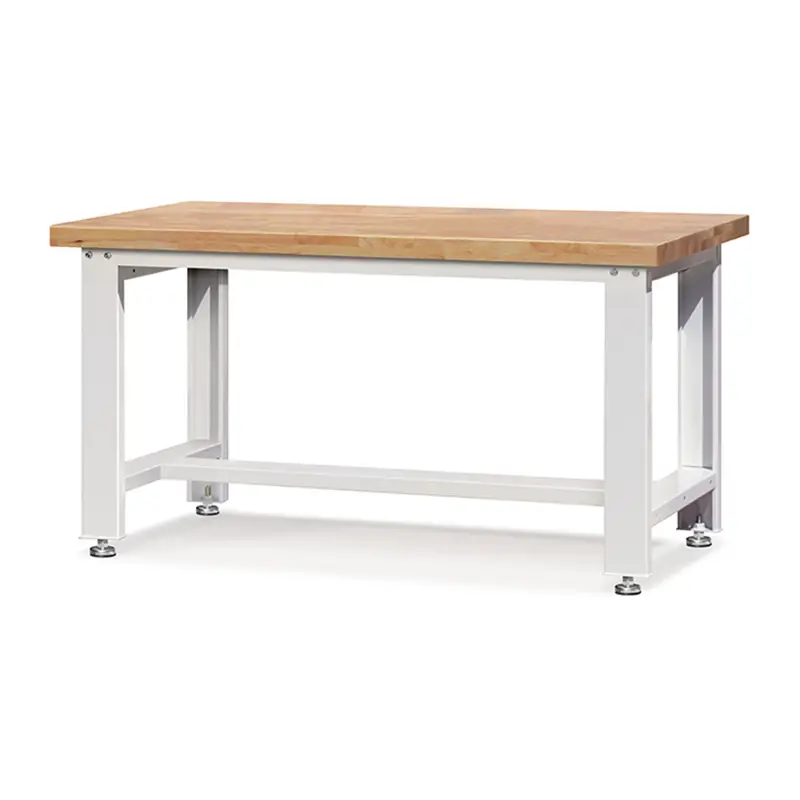 Pinakamahusay na E210001-12 Workbench Ajustable Solid Oak Plate Lahat ng Welded Metal Steel Tables Company - Rockben 1