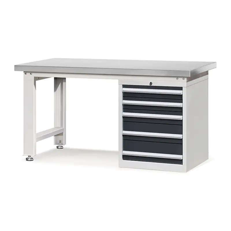 Pinakamahusay na E210371-17 Stainless Steel Workbench 5 Drawer Magtipon ng Kumpanya - Rockben 1