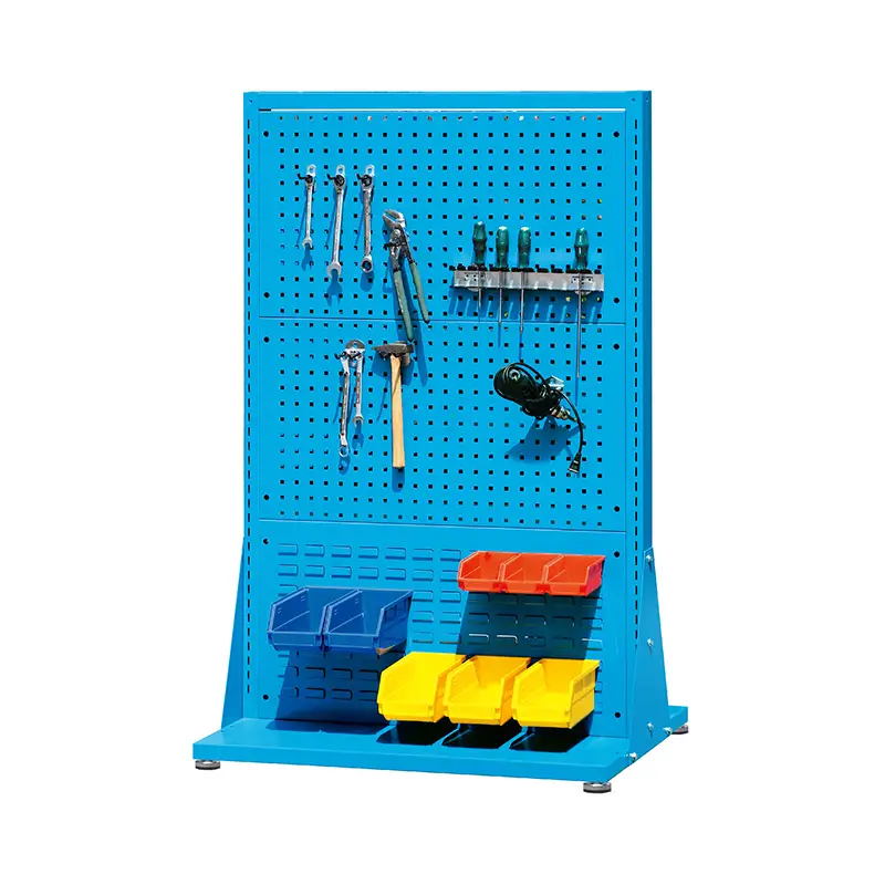Kalidad E311105 Nakapirming Uri ng Mobile Pegboard Racks Metal Steel Non-Movable Tagagawa | Rockben 1