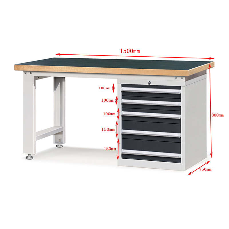 Quality E210371-18 workbench table heavy duty multi drawers lockable Manufacturer | ROCKBEN 9