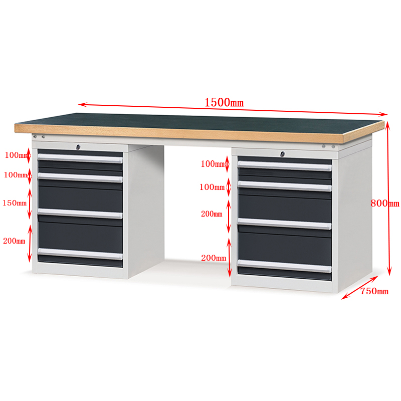Quality E210231-18 workbench table wear-resistant material 8 drawers Manufacturer | ROCKBEN 7