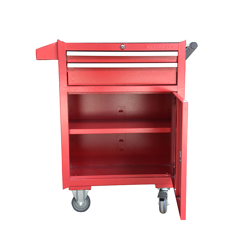 Quality EH18214  repair  rolling tool box cabinet   light   duty   2  drawers   RAL3003  trolleys Manufacturer | ROCKBEN 9