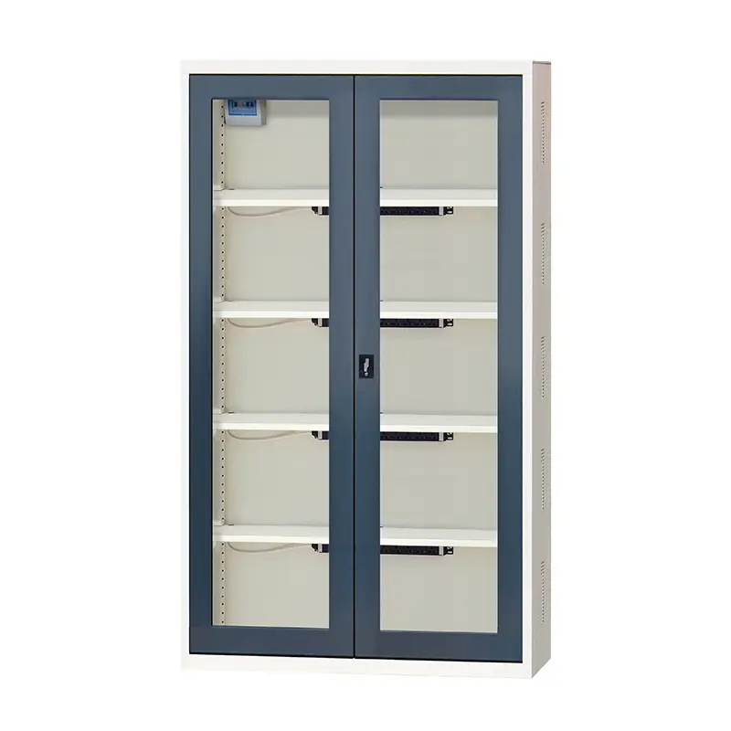 Pinakamahusay na E113501 -H180G Lockable Double Door Charging Gabinete 4 Mga istante Mataas na Factor ng Kaligtasan ng Kompanya - Rockben 1