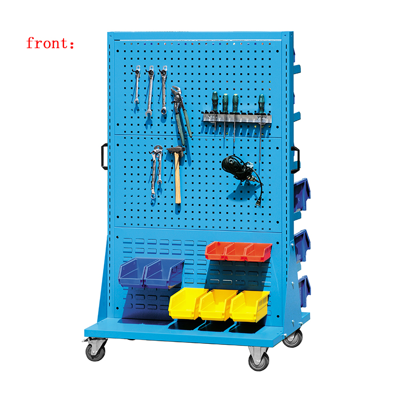 Qualitat E311122 Racks de pegboard mòbils Mobile Racks de material portàtil multifuncional amb rodes amb rodes 9