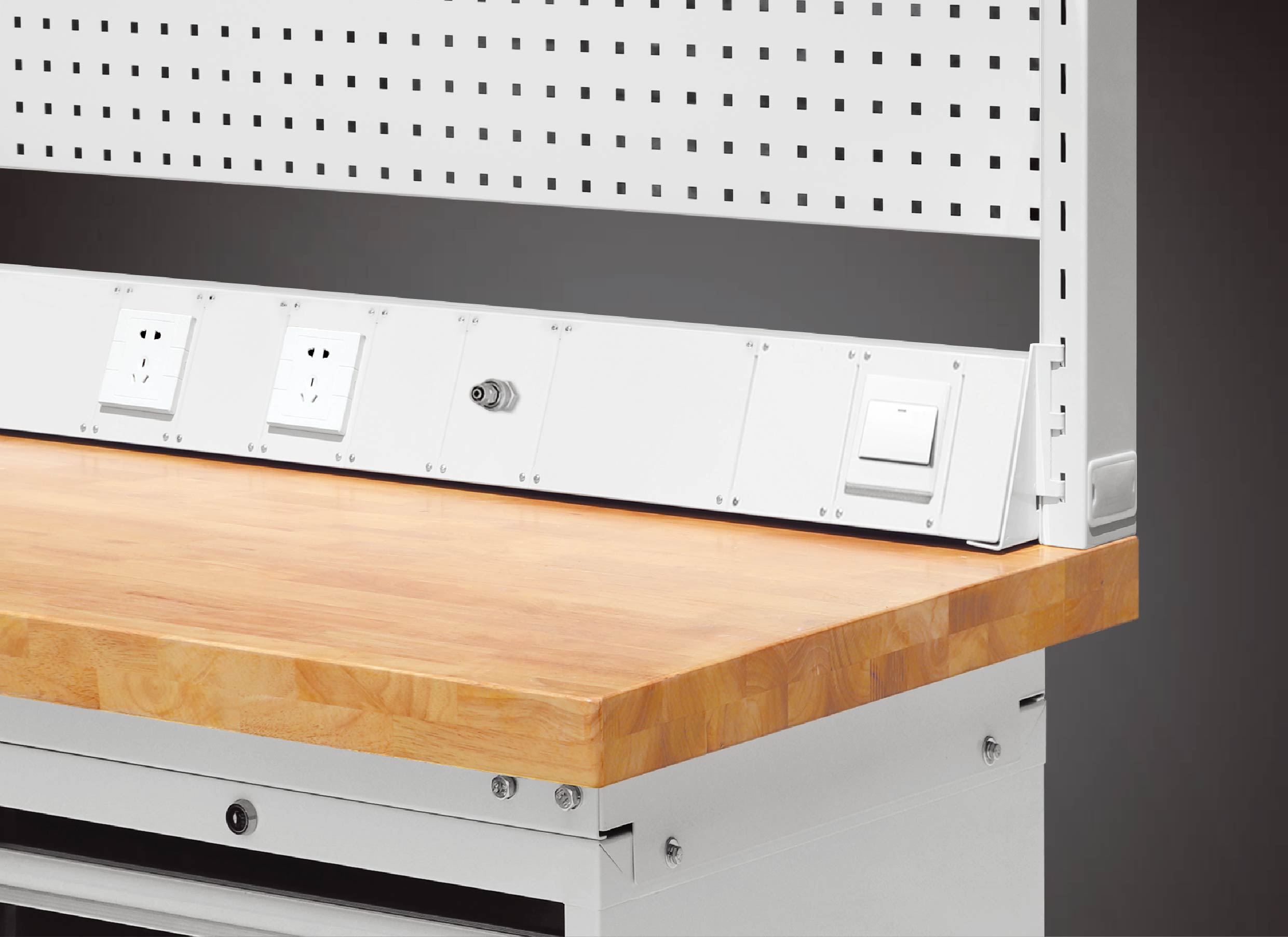 Best E020164 workbench accessory metal steel RAL7035 OEM&ODM hanging board for Company - ROCKBEN 12