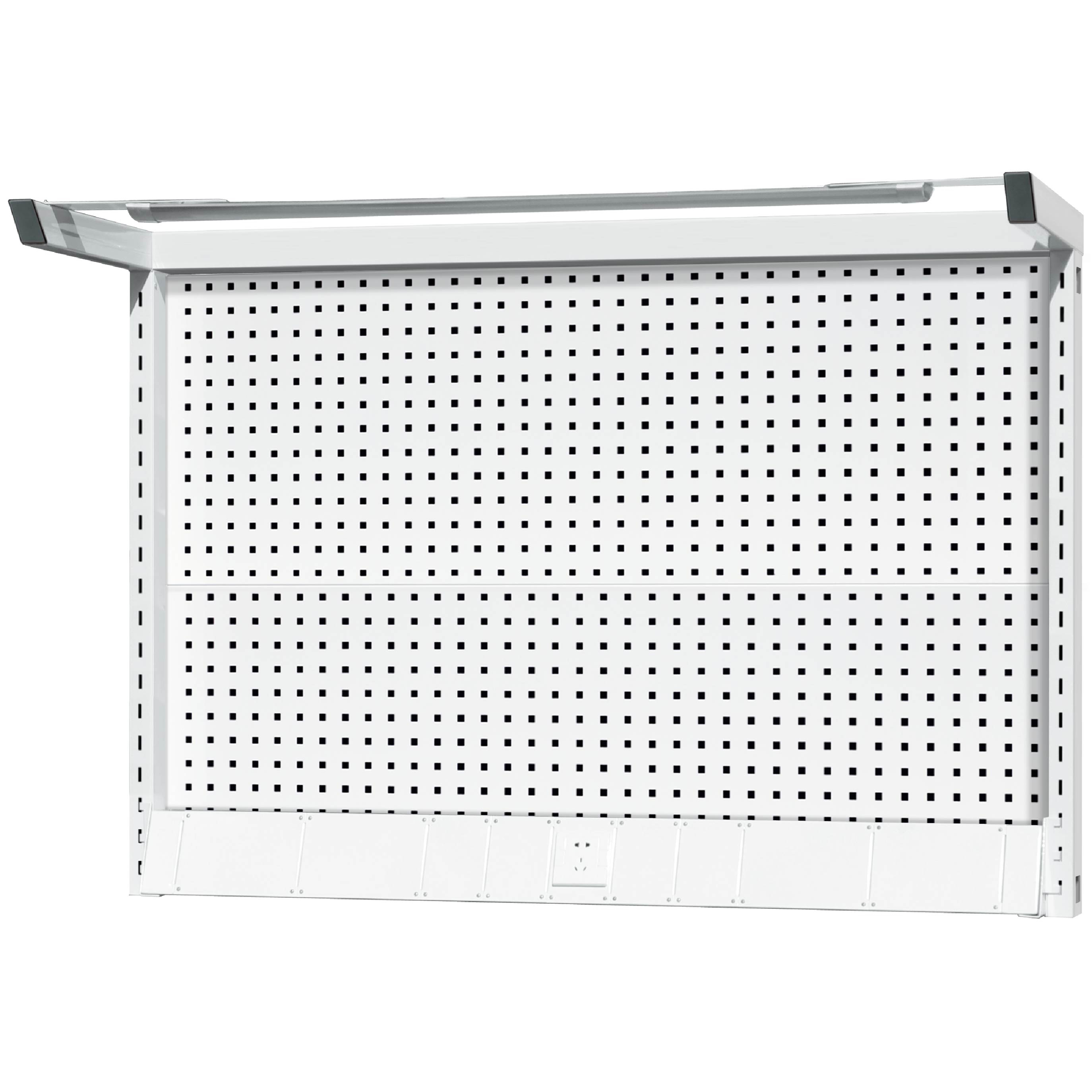 ROCKBEN - Steel Garage Industrial Work Bench Workshop Workbench back panels with pegboard Workbench And Workstations 8