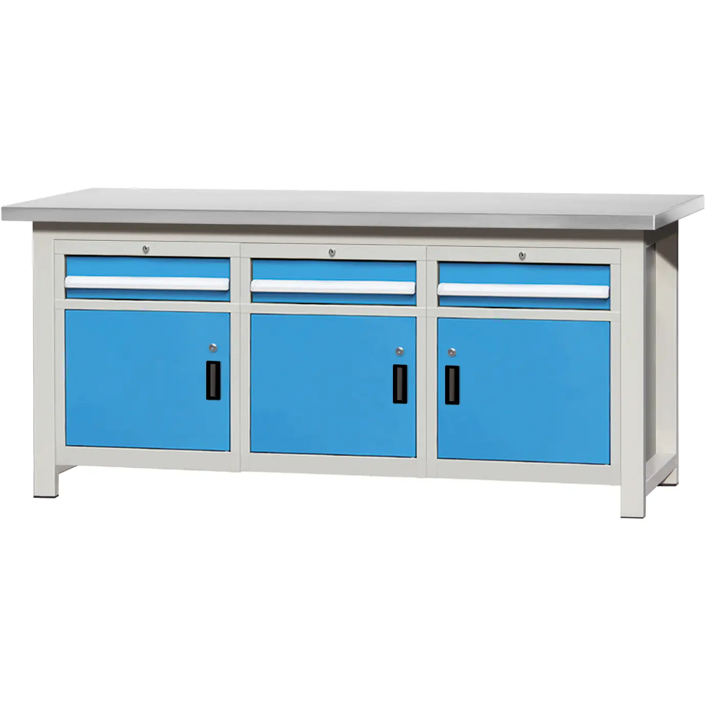 Rockben - Magandang Tagabigay ng Butcher Block Movable Industrial Heavy Duty Metal Workbench Workbench at Workstations 1