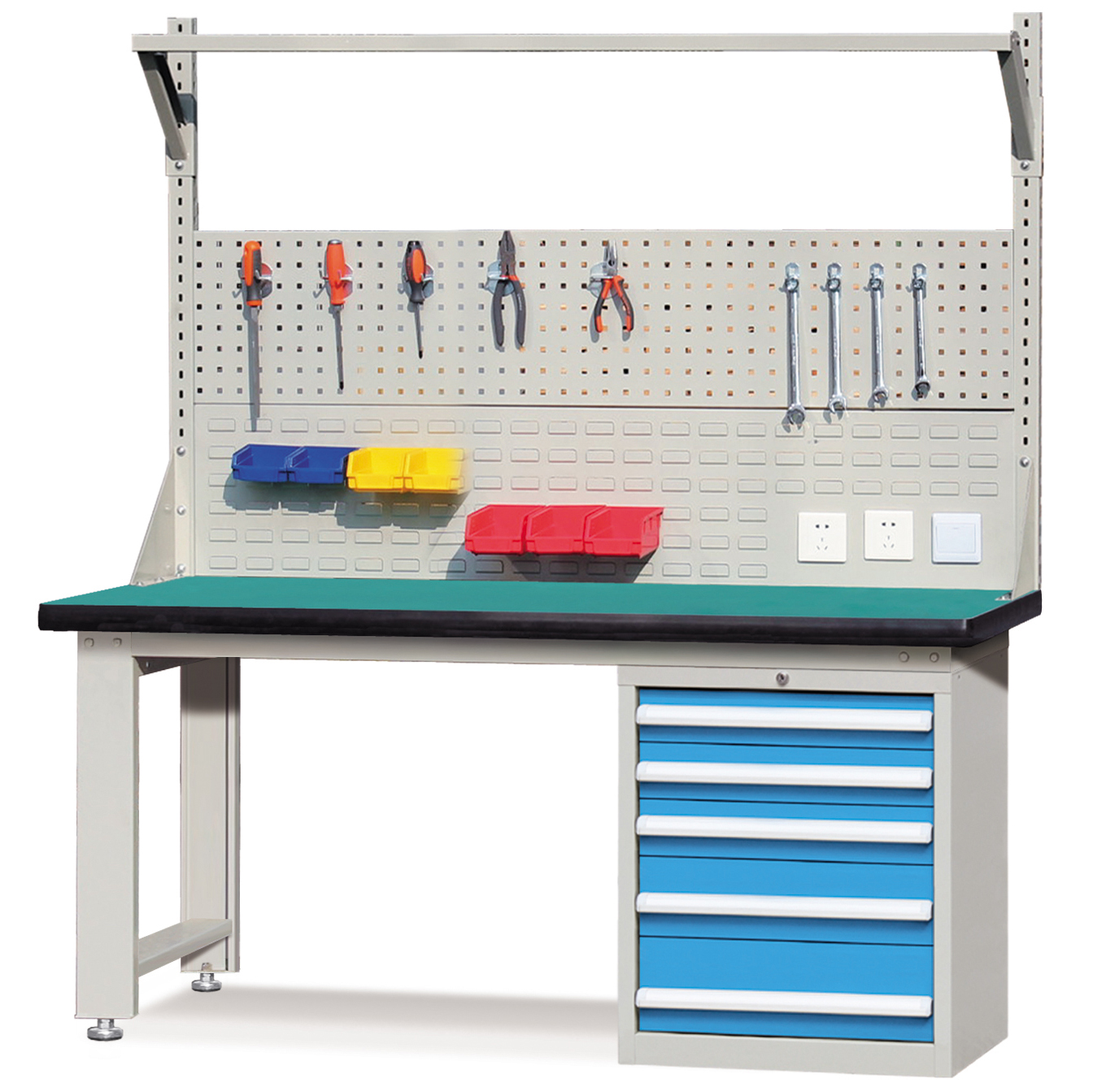 ROCKBEN - E210002-17 Promotional Products High Quality Warranty 3 Years Stainless Steel Table Top Straight Leg Workbench Workbench And Workstations 14