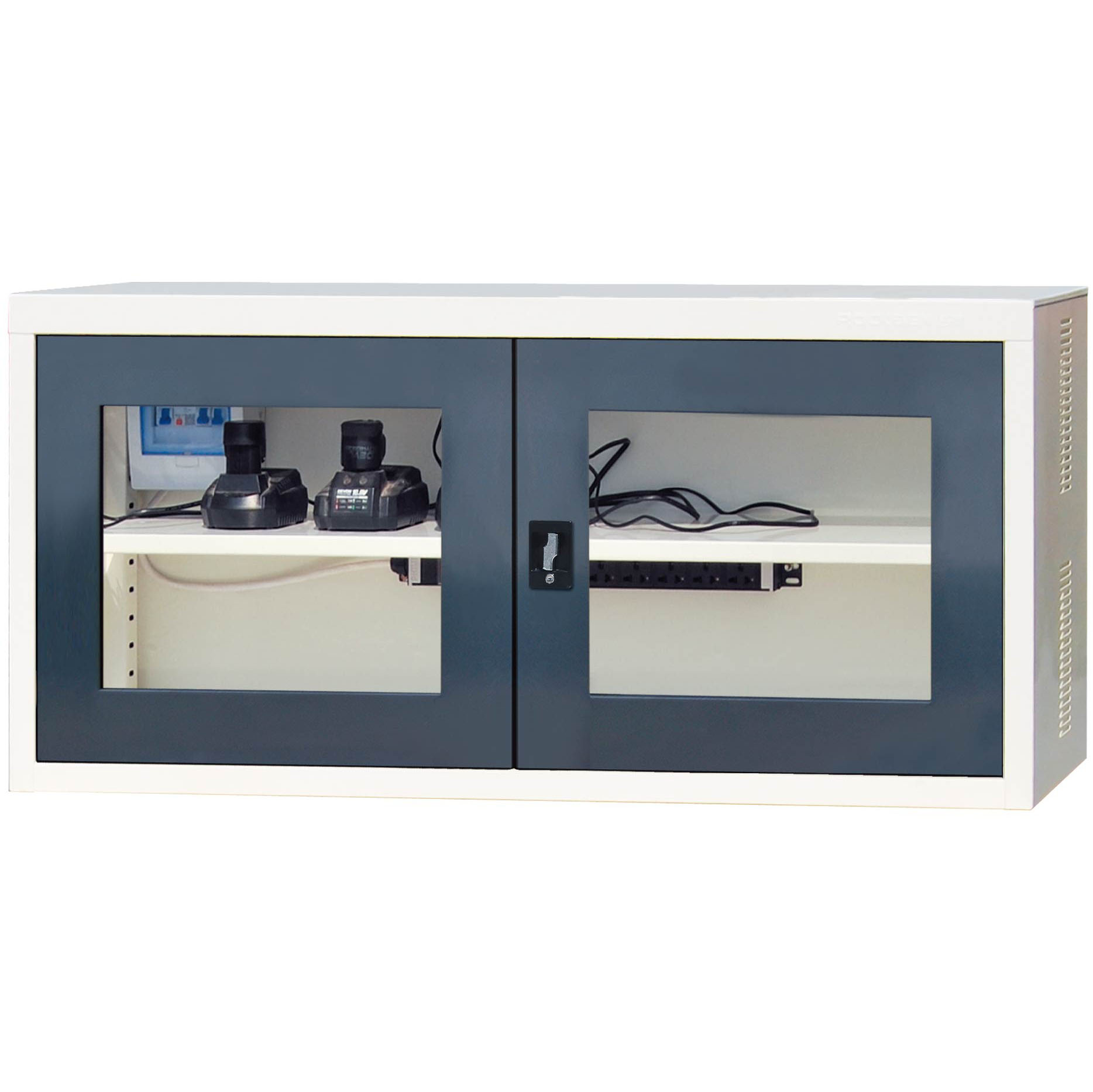 ROCKBEN - E113501 Metal mirror frame door Electric Tool Charging bases Cabinet Workbench And Workstations 9