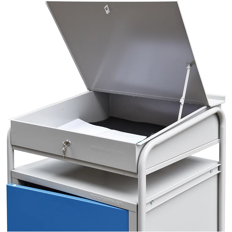 Factory Direct Sales Steel Cupboard with Handle and Wheels 5