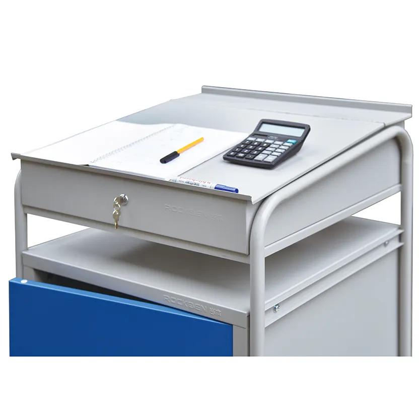 Factory Direct Sales Steel Cupboard with Handle and Wheels 4