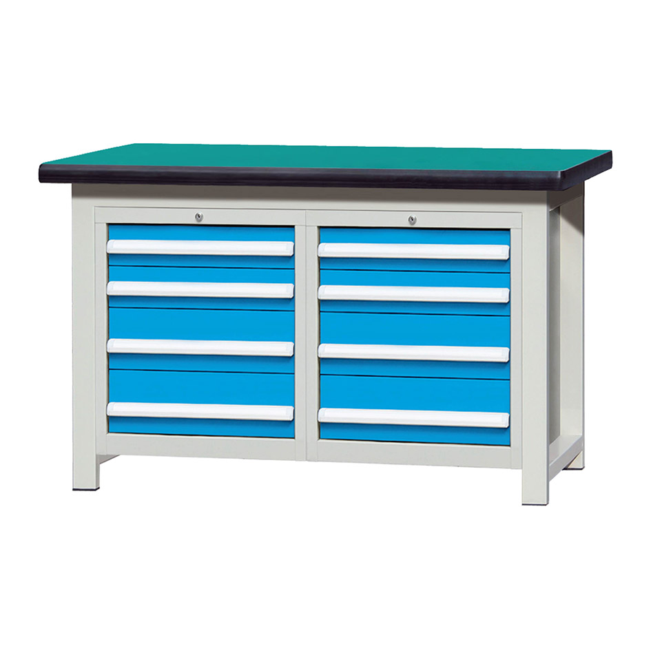 ROCKBEN - E 210203-12 Wholesale custom steel industrial workbench laboratory furniture workbench with cabinet Drawer Cabinets and storage cabinets 14