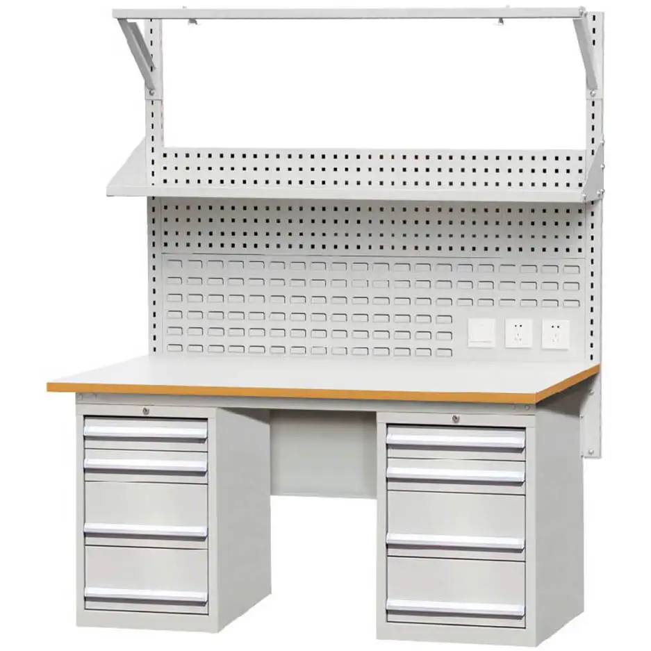 Rockben - Steel Workbench Creole gwosè nan estasyon mèb ESD elektwonik reparasyon òdinatè garaj workbench ak estasyon travay 1