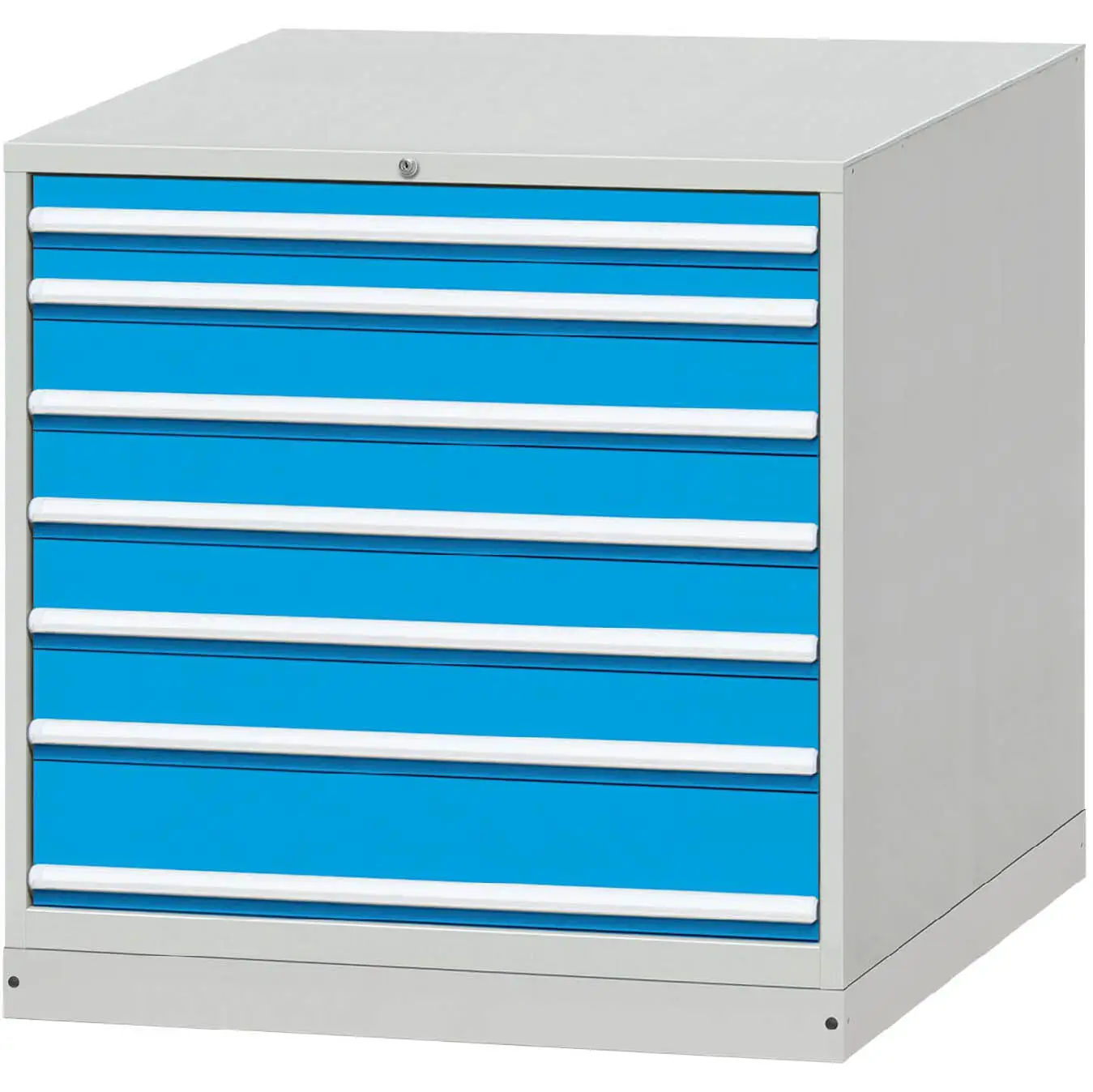 Rockben - Popular na Promosyonal na Matibay na Grey Garage Tool Cabinet 7 Drawer Modular Tool Set Cabinet Drawer Cabinets at Storage Cabinets 1