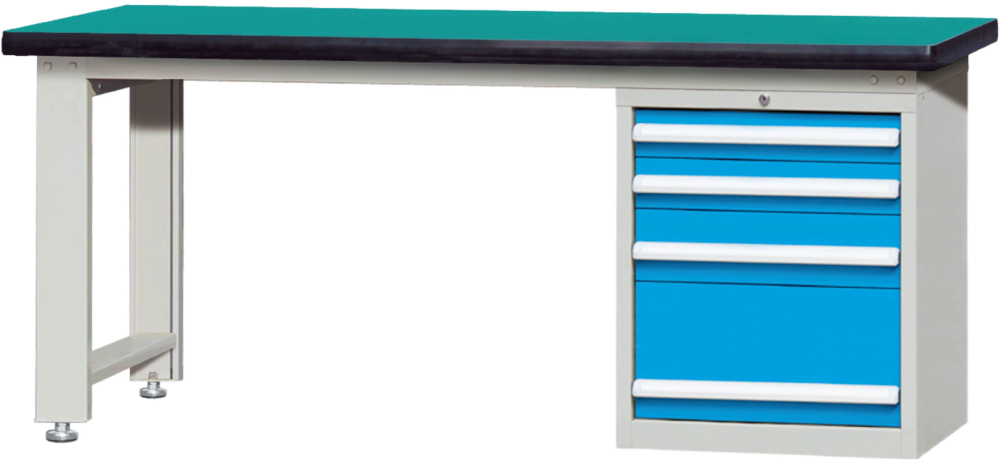 ROCKBEN - Heavy Duty Steel Test Maintenance Operation Assembly Table Multiple Drawers Workbench Table Industrial Workbench Drawer Cabinets and storage cabinets 8