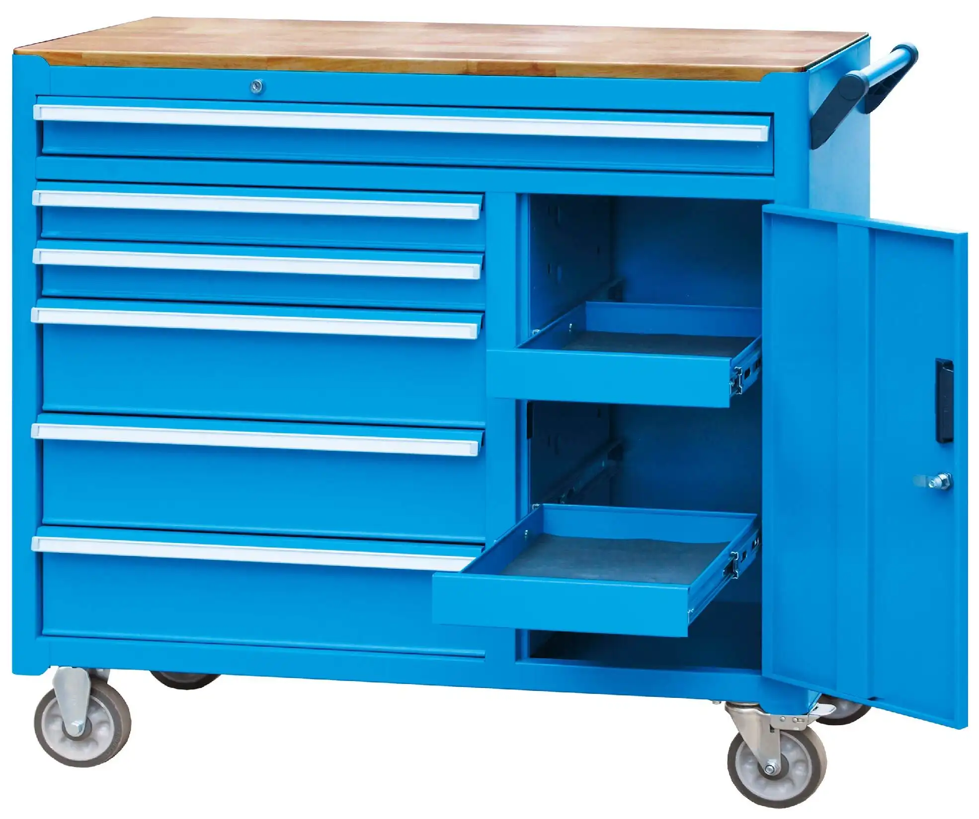 Rockben - propesyonal na pasadyang bagong tool ng disenyo ng gabinete light -duty na may drawer tool box trolley roller mobile cabinet tool carts at troli 1