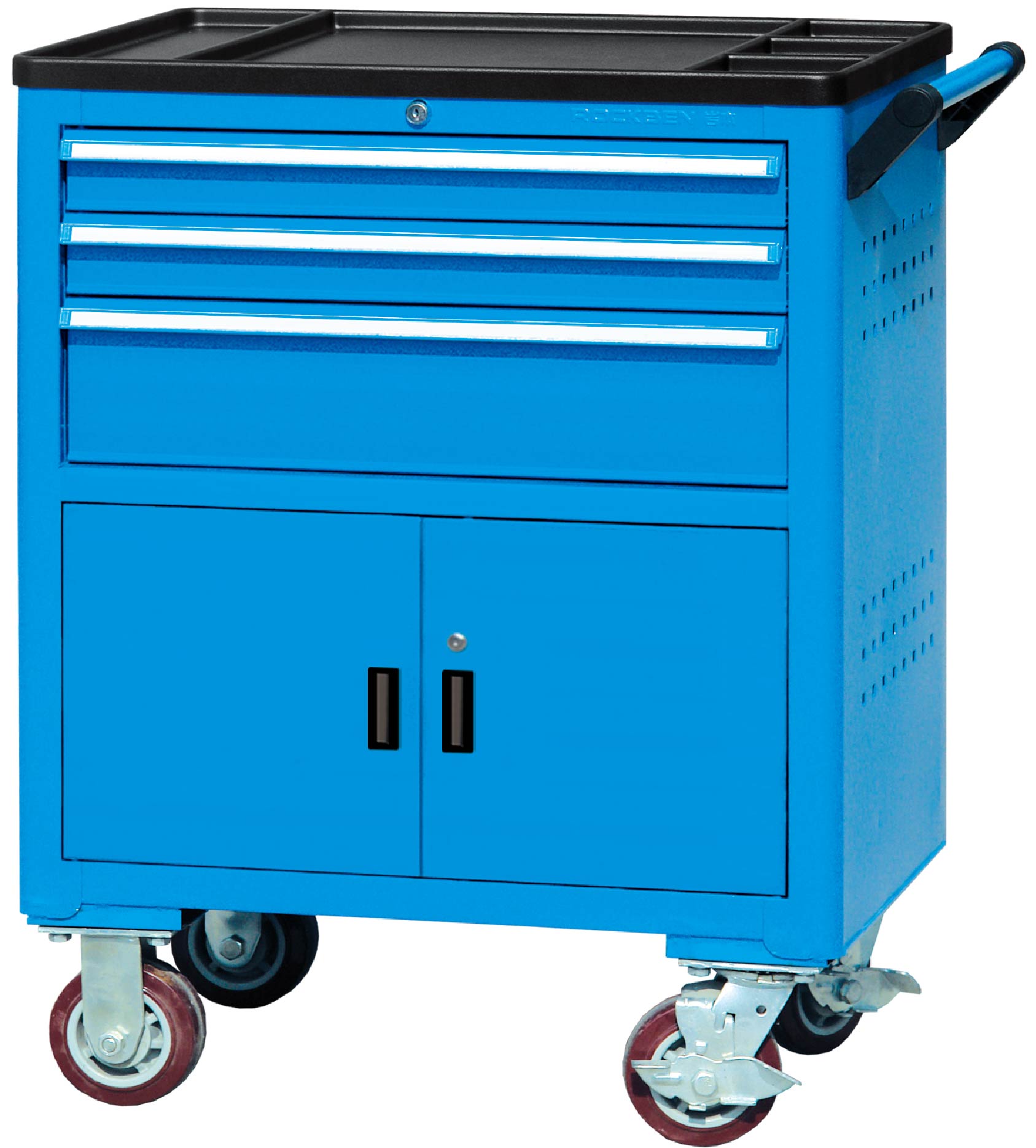 ROCKBEN - Competitive Price Of Metal Drawer Tool Trolley/tool Cabinet/rolling Tool Cart With Tools Set Tool carts and Trolleys 12