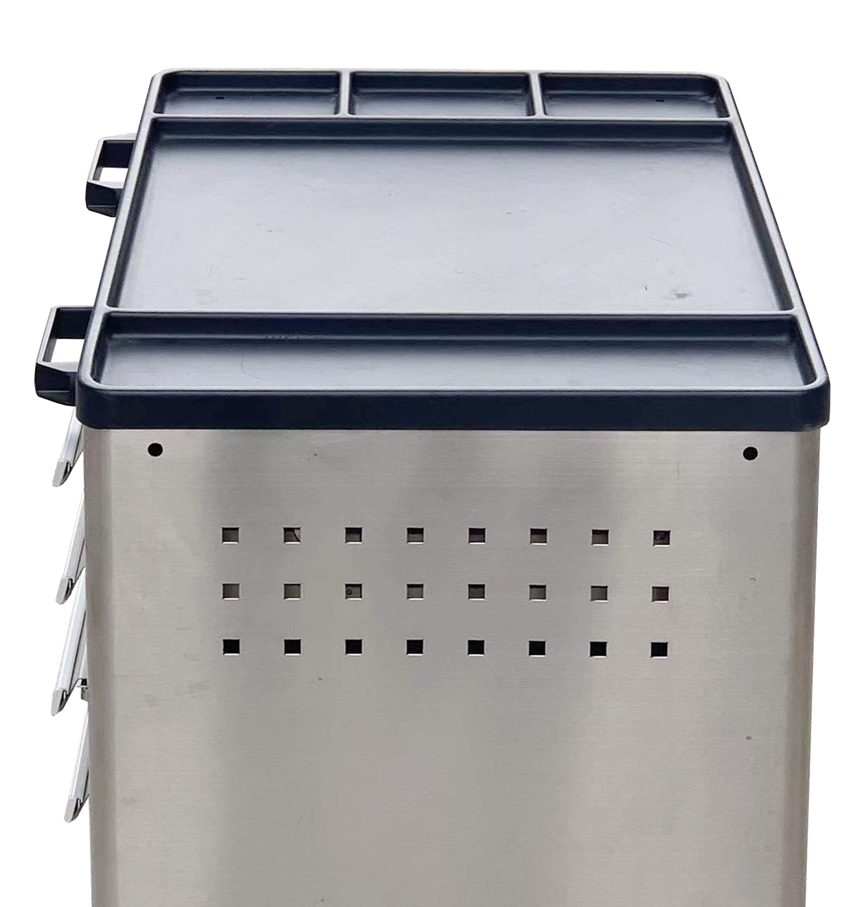 ROCKBEN - Wholesale Stainless Steel Tool Trolley Box Roller Drawer Rolling Metal Drawer Mobile Cabinet Tool carts and Trolleys 12