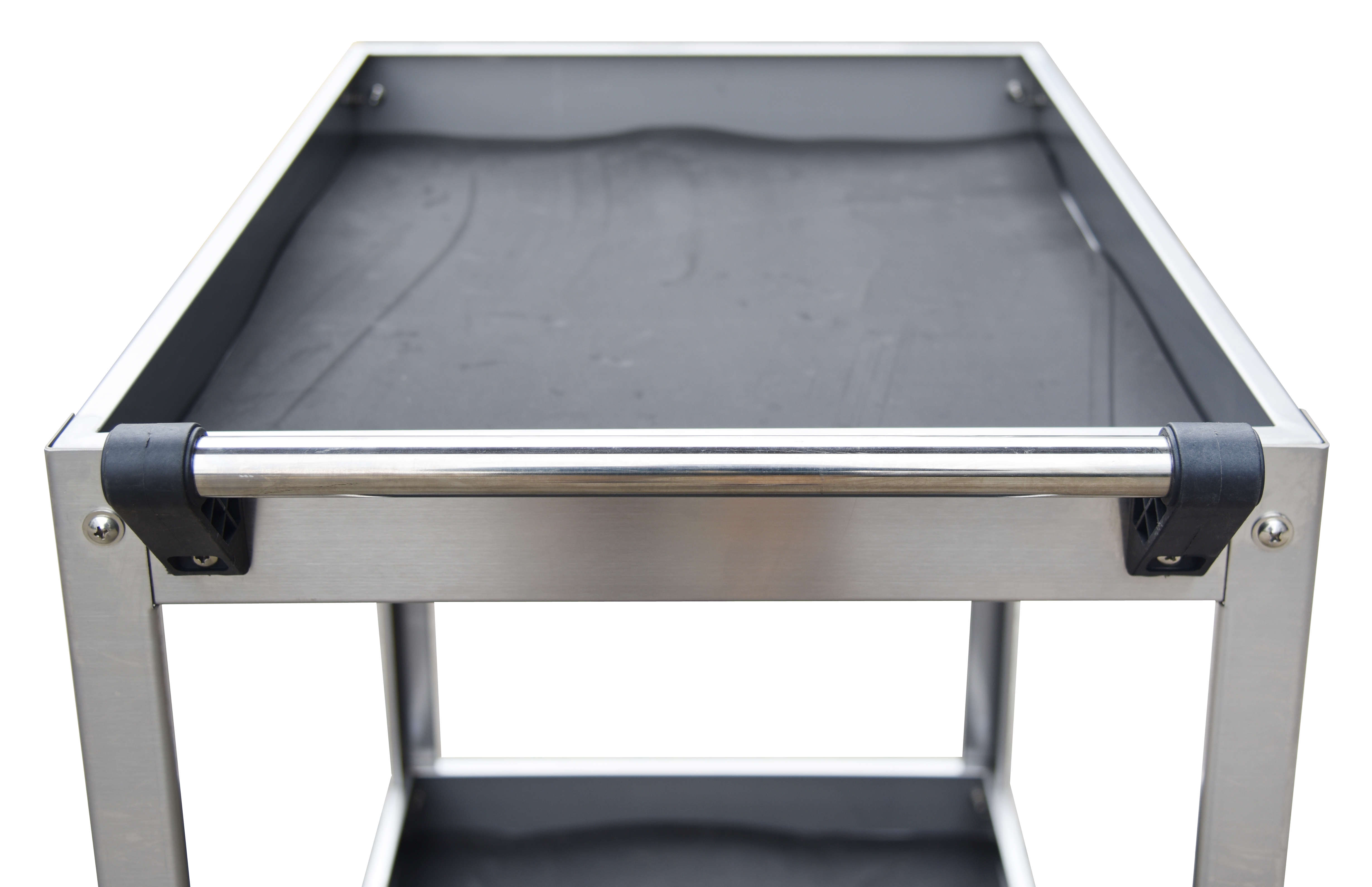 ROCKBEN - Three-tier Rack Light Stainless Steel Restaurant Tool Box Roller Trolley With Tools Four-wheel Mobile Cabinet Tool carts and Trolleys 10