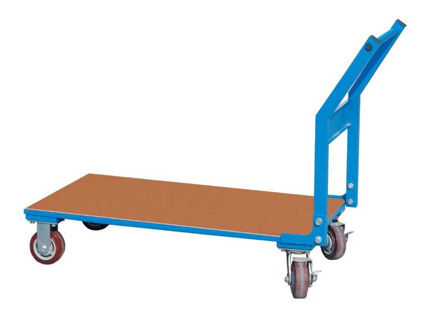 ROCKBEN - E 312026 Steel Deck Platform Trolley Warehouse Workshop Supermarket Logistics 4 Wheel Platform Trolley Tool carts and Trolleys 10