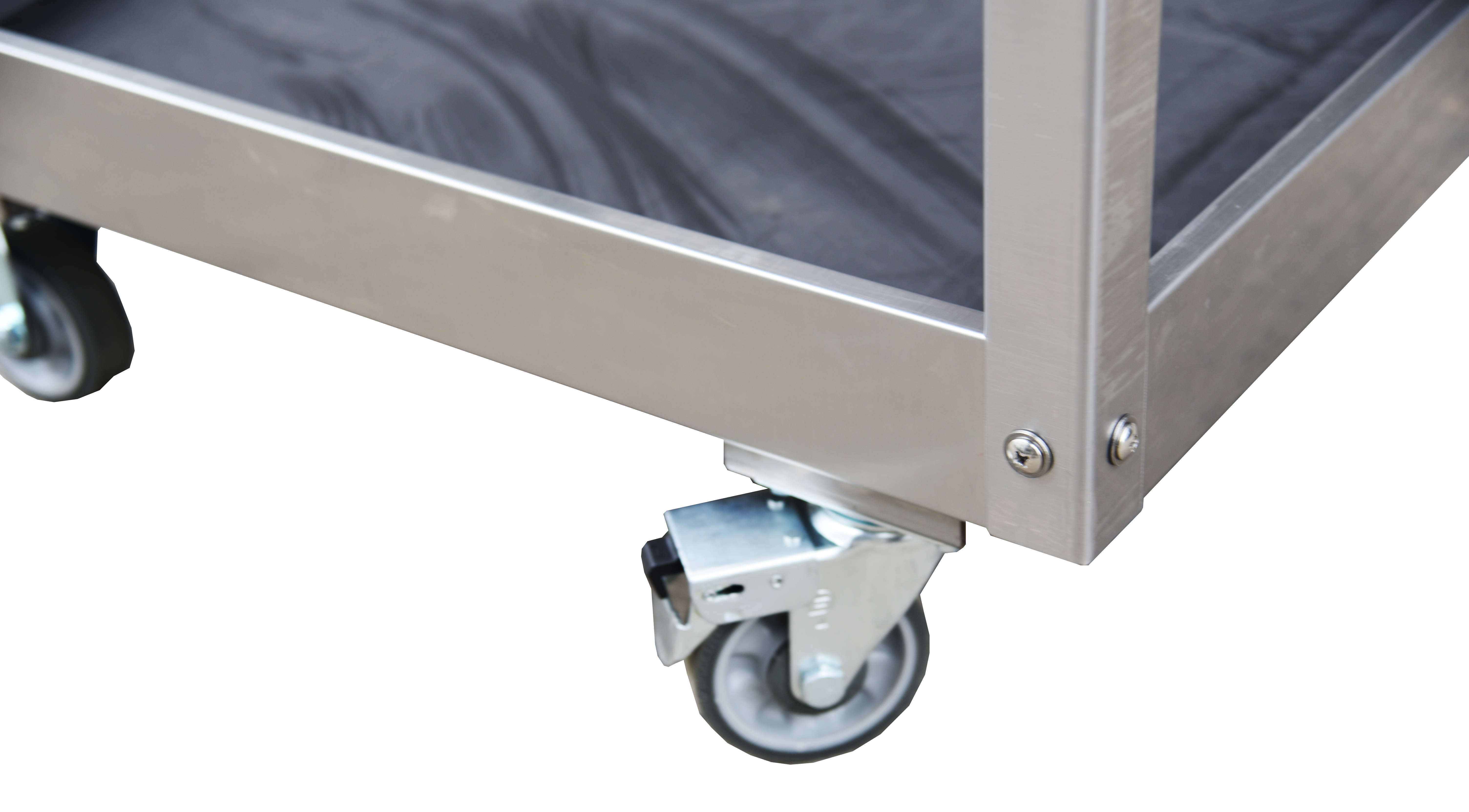 Stainless Steel 3 Tier Tool Storage Cart - Lightweight, Durable, Versatile 12