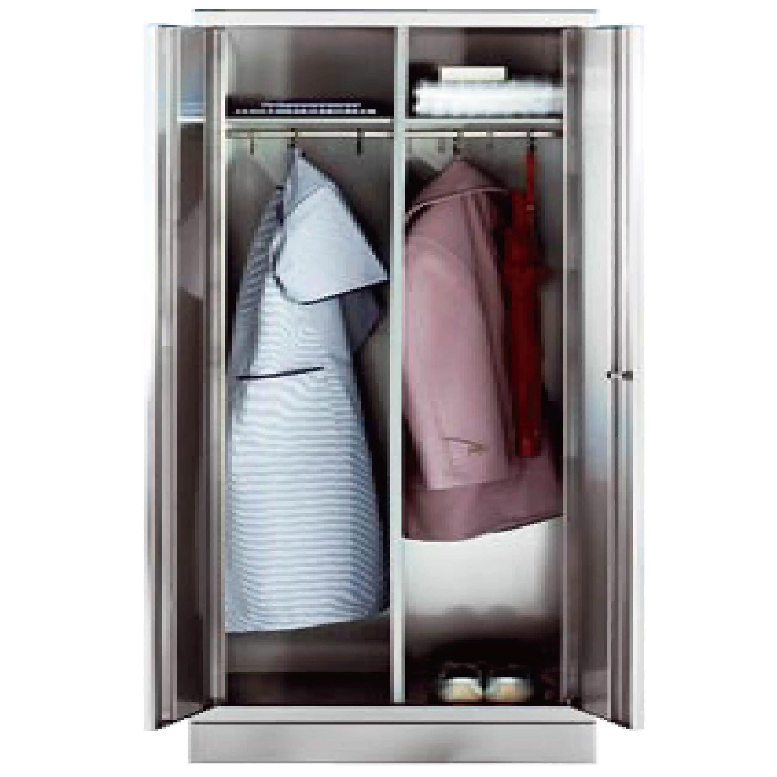 Rockben - Multi -purpose Steel Hanging Clothes Storage Metal Wardrobe Closet Cabinet Para sa Pagbebenta ng Mga Cart ng Tool at Trolley 1