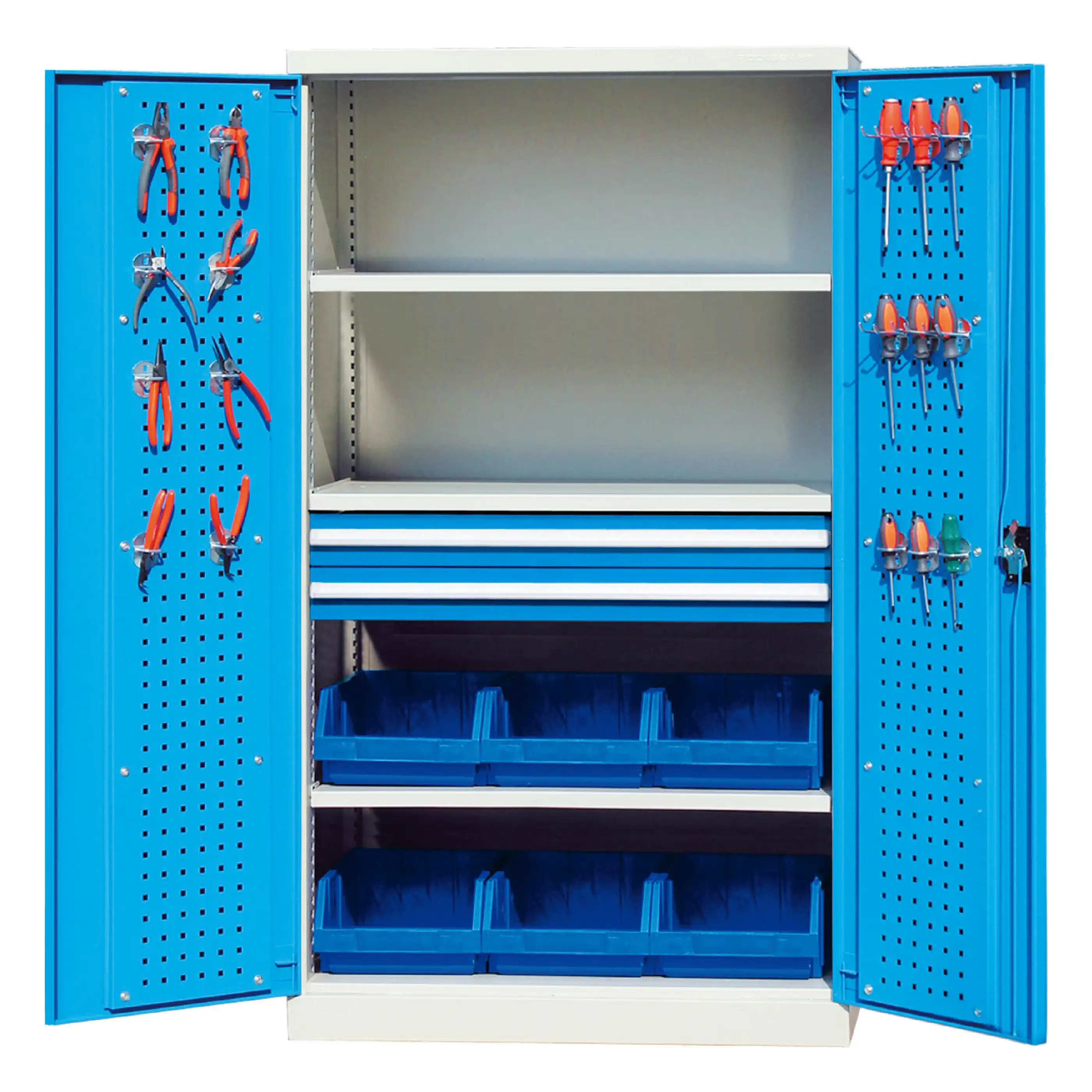 Rockben - E136045 -H180K Creative Trendy Tools Box Set Mechanic Metal Tool Cabinet Drawer Cabinets at Storage Cabinets 1