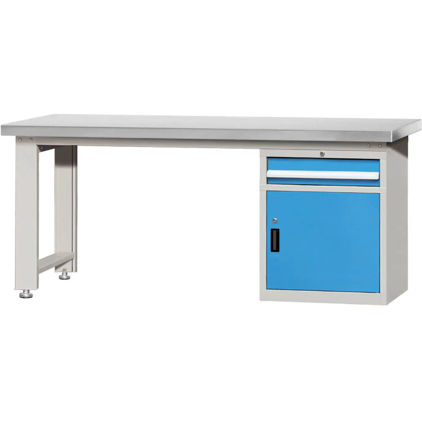 Rockben - E210201-17 Pasadyang Mataas na Kalidad ng Metal Storage Cabinet Lab Bench Straight Leg Pedestal Cabinet Workbench Drawer Cabinets At Storage Cabinets 1