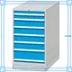 Heavy-Duty 7-Drawer Steel Tool Cabinet - RAL5012 Powder Coated 1