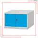 Lockable Double Door Tool Cabinet - Heavy-Duty Steel, 100KG Shelf, Blue 1