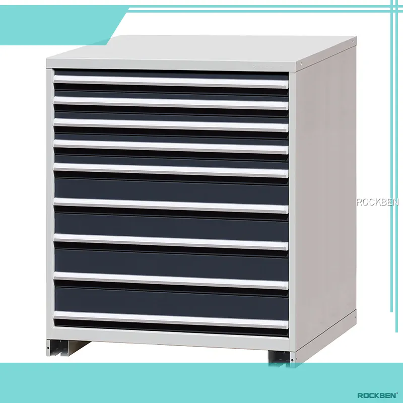 Heavy-Duty 10-Drawer Tool Cabinet with Interlocking Safety Feature 1
