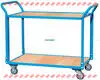 200kg Capacity 2-Layer Platform Handcart with Silent Casters 1