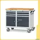 Heavy-Duty Tool Trolley with 4 Drawers, Double Doors, and Silent Casters 1