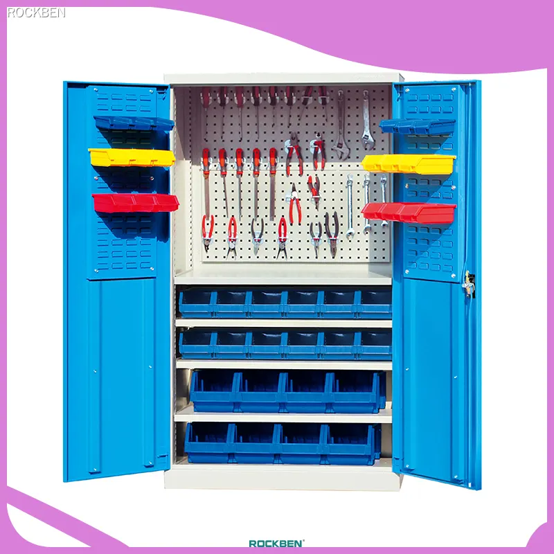 Adjustable Tool Storage Cabinet with 4 Heavy-Duty Shelves 1