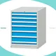 48 7 Drawer Tool Cabinet: Cold-Rolled Steel, 200kg Capacity 1