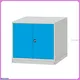 Stainless Steel Tool Cabinet - Double Door, Lockable, 2 Shelves 1