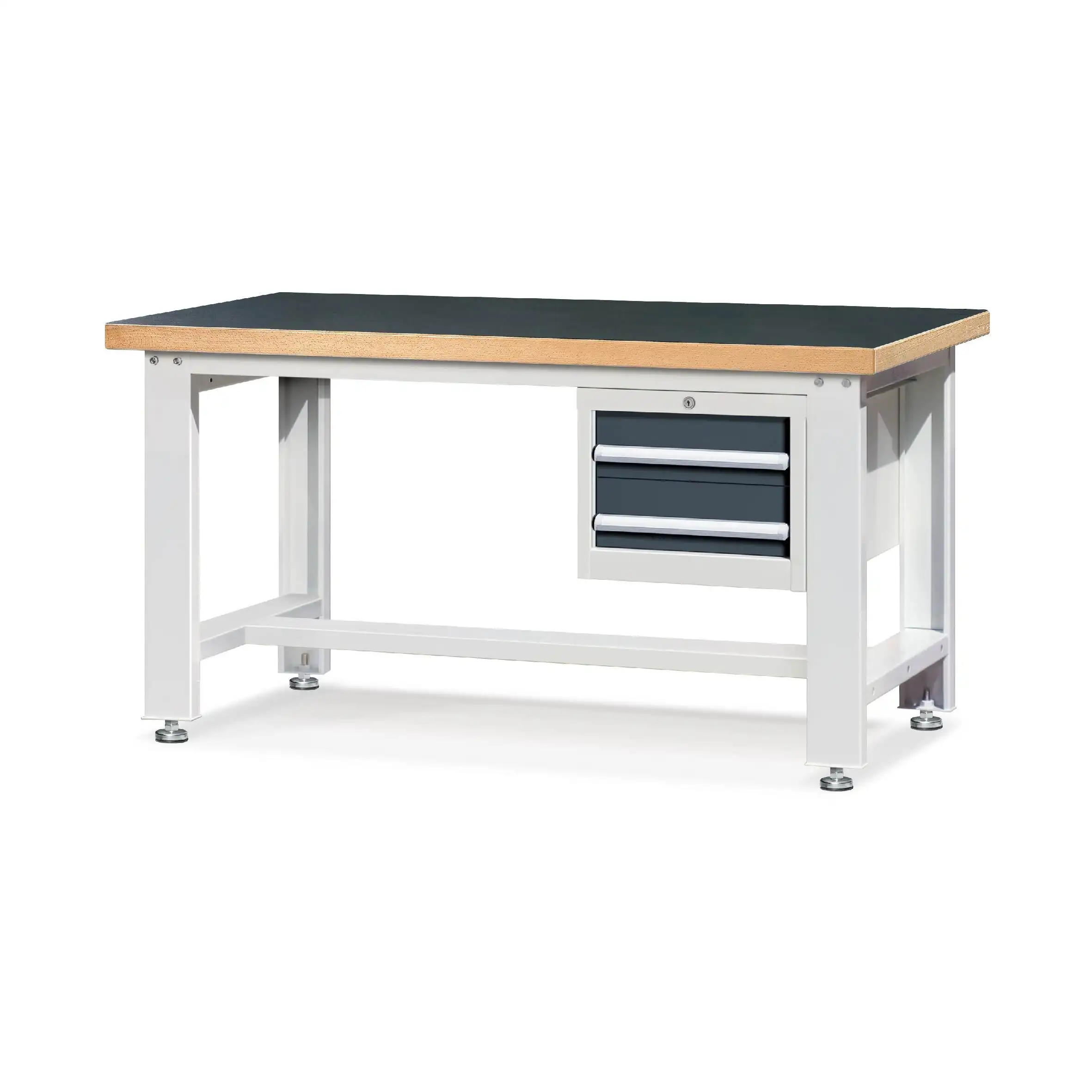 Heavy-duty Workbench with 2-Drawers Hanging Cabinet 1