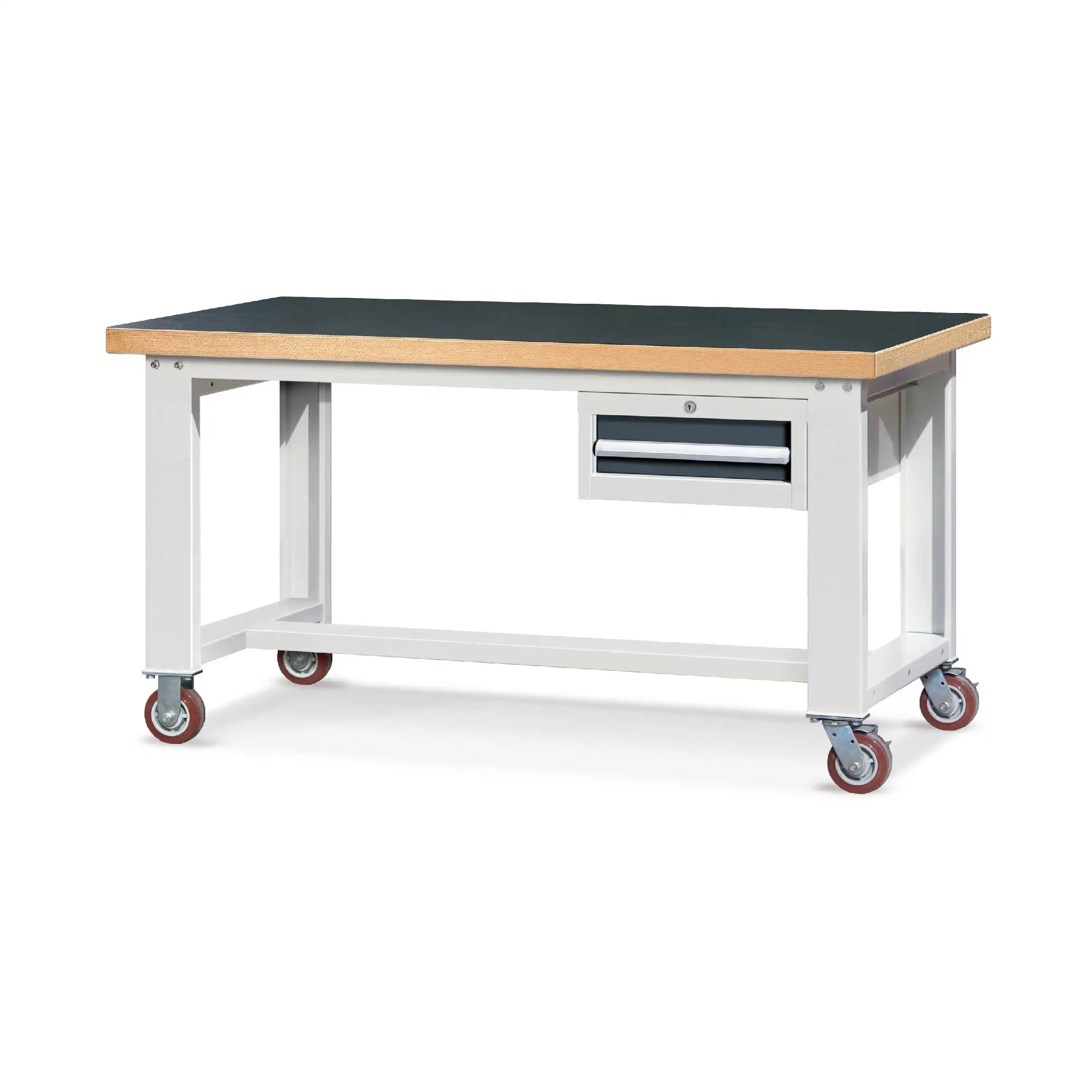 Mobile Heavy-duty Workbench with 1-Drawer Hanging Cabinet 1