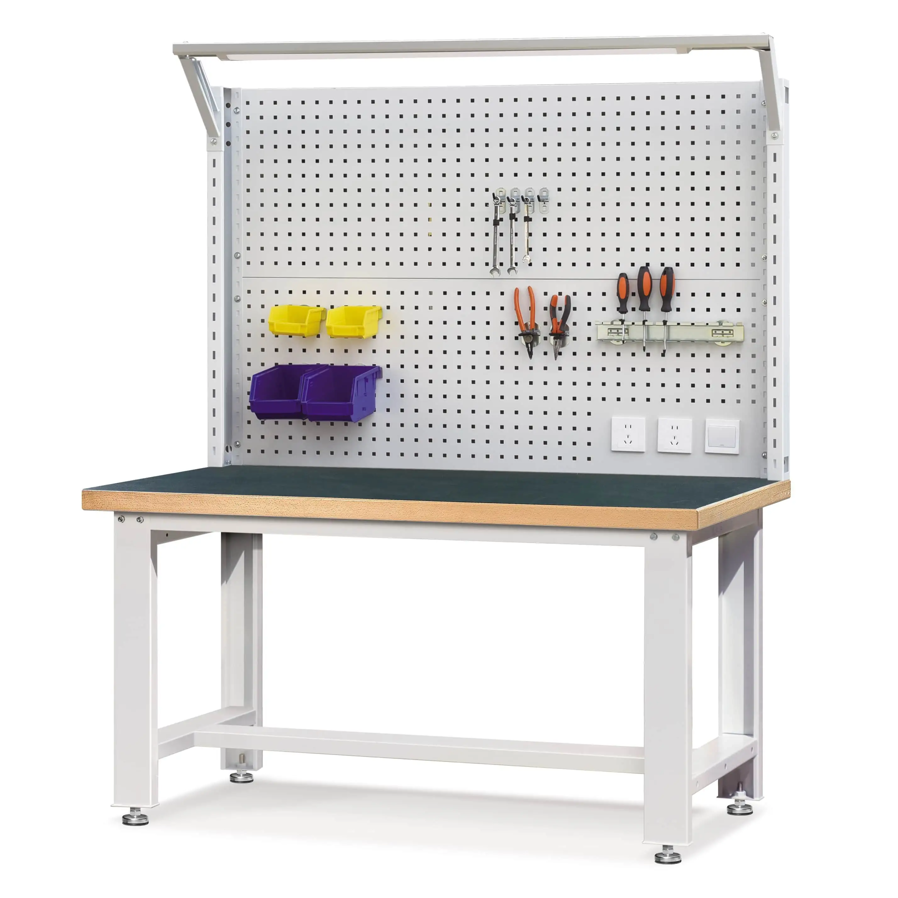 Standaard zware werkbank met pegboard 1