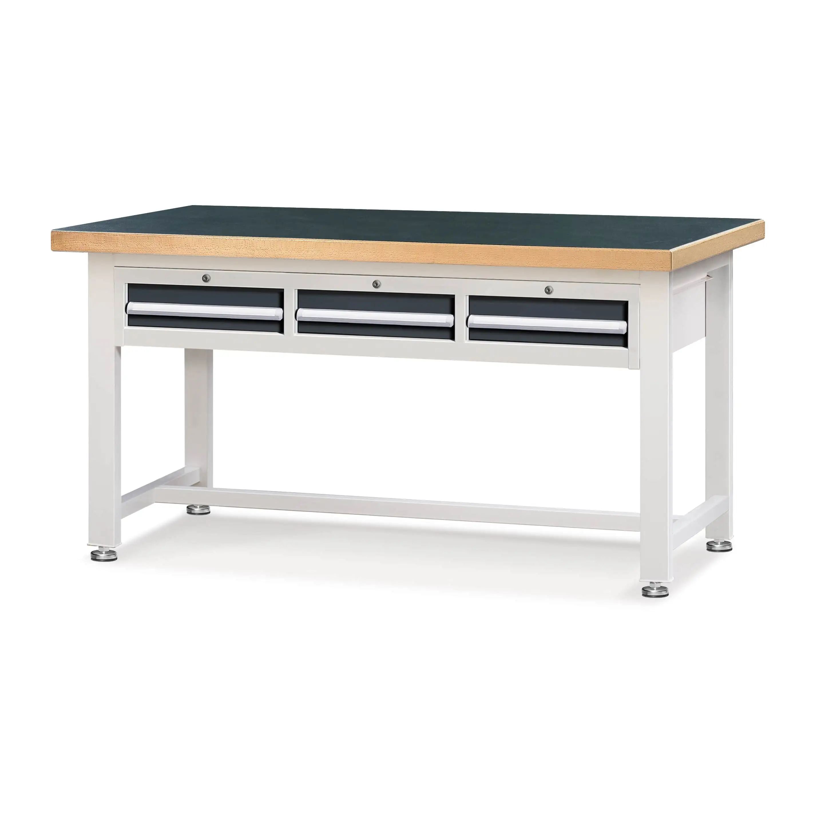 Heavy-duty Workbench with Flat 3-Drawers Hanging Cabinet 1