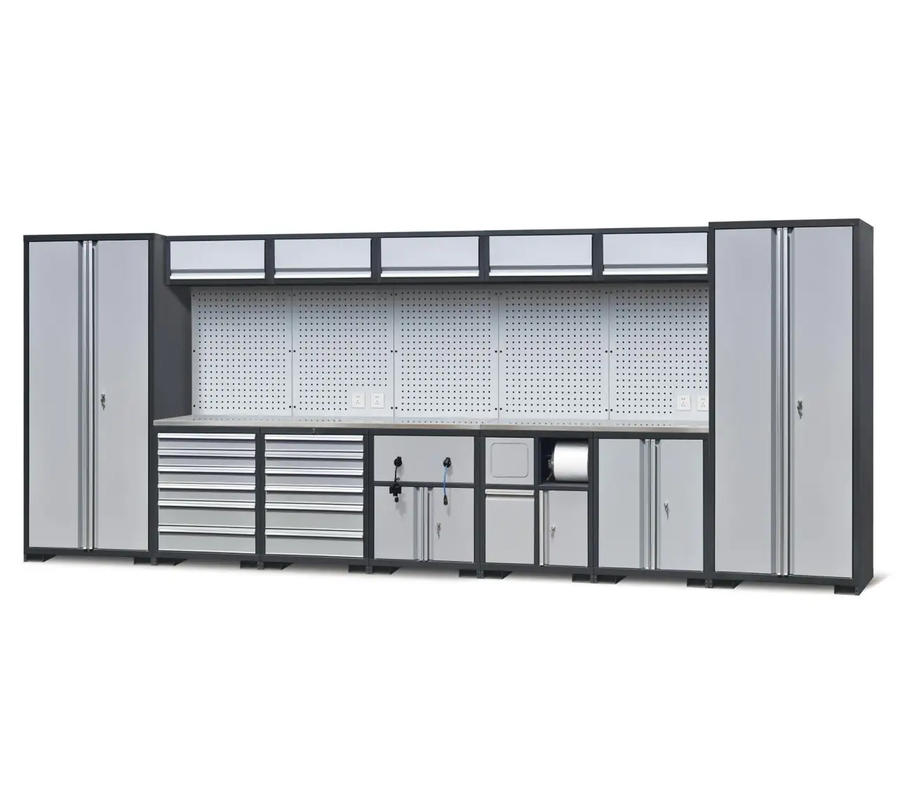 Garage Workstation 17 Piece Cabinet Set-2 1