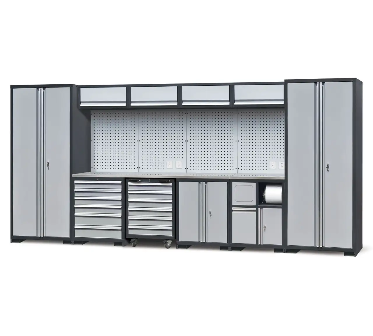 Garage Workstation 14 Piece Cabinet Set-2 1