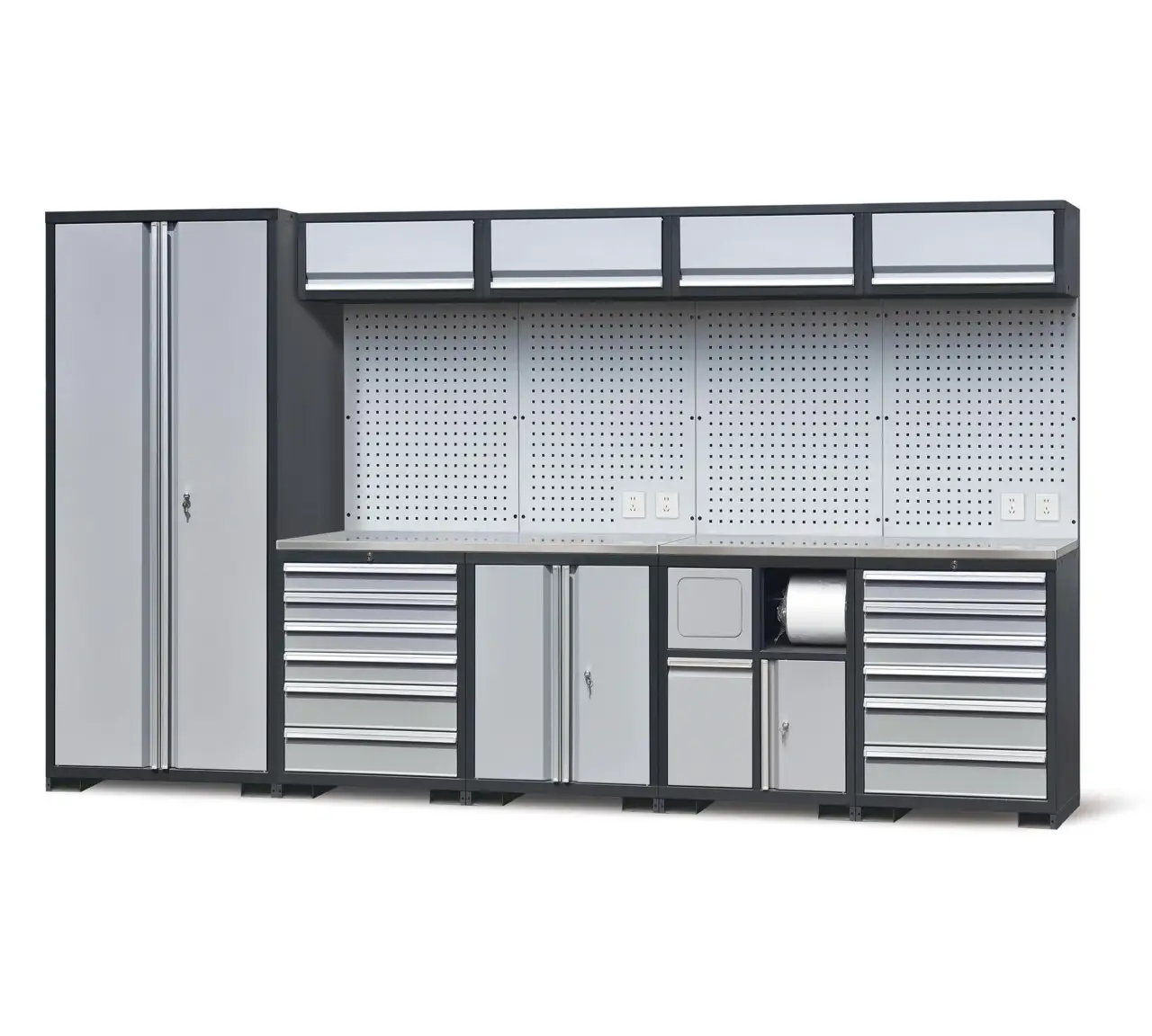 Garage Workstation 13 Piece Cabinet Set-2 1