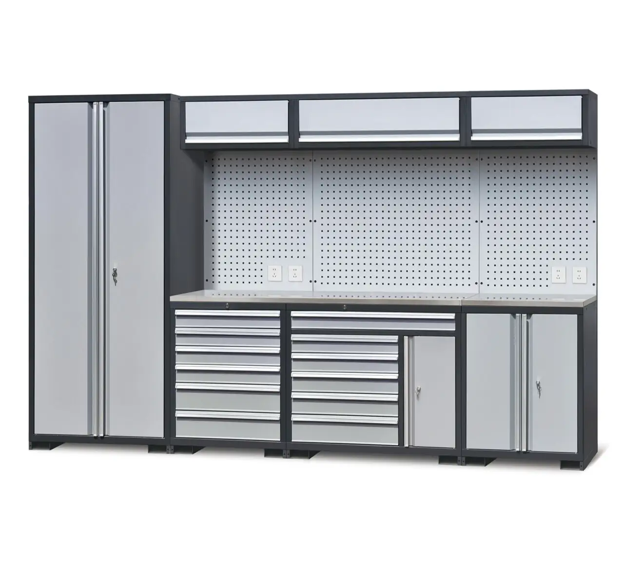 Garage Workstation 10 Piece Cabinet Set-1 1