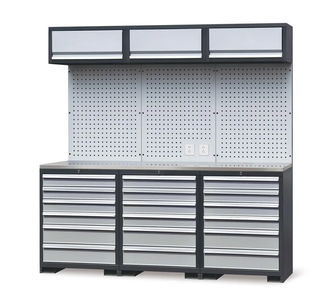 Garage Workstation 9 Piece Cabinet Set-4 1