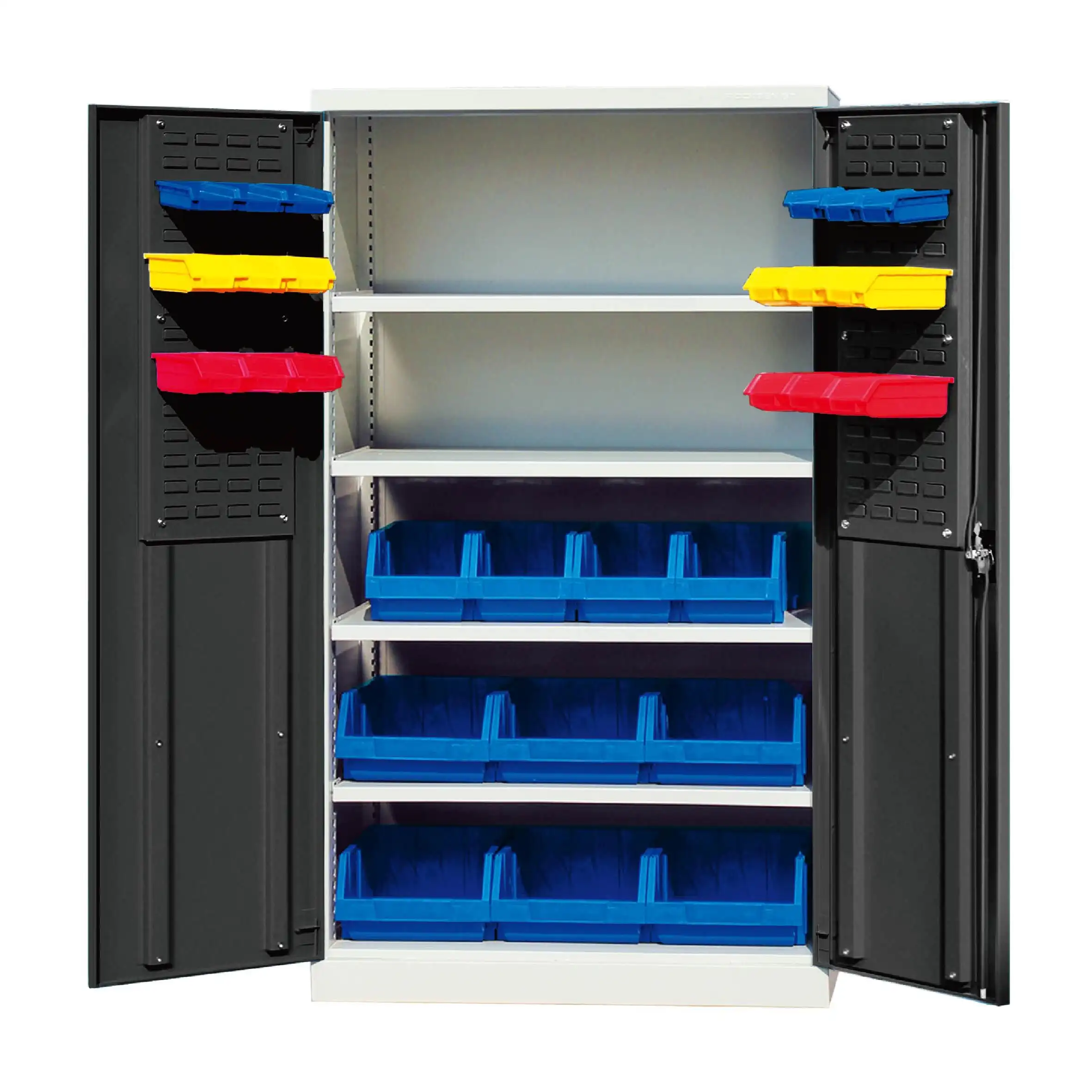 Bin Pegboardのドアを備えた標準的なストレージキャビネット 1