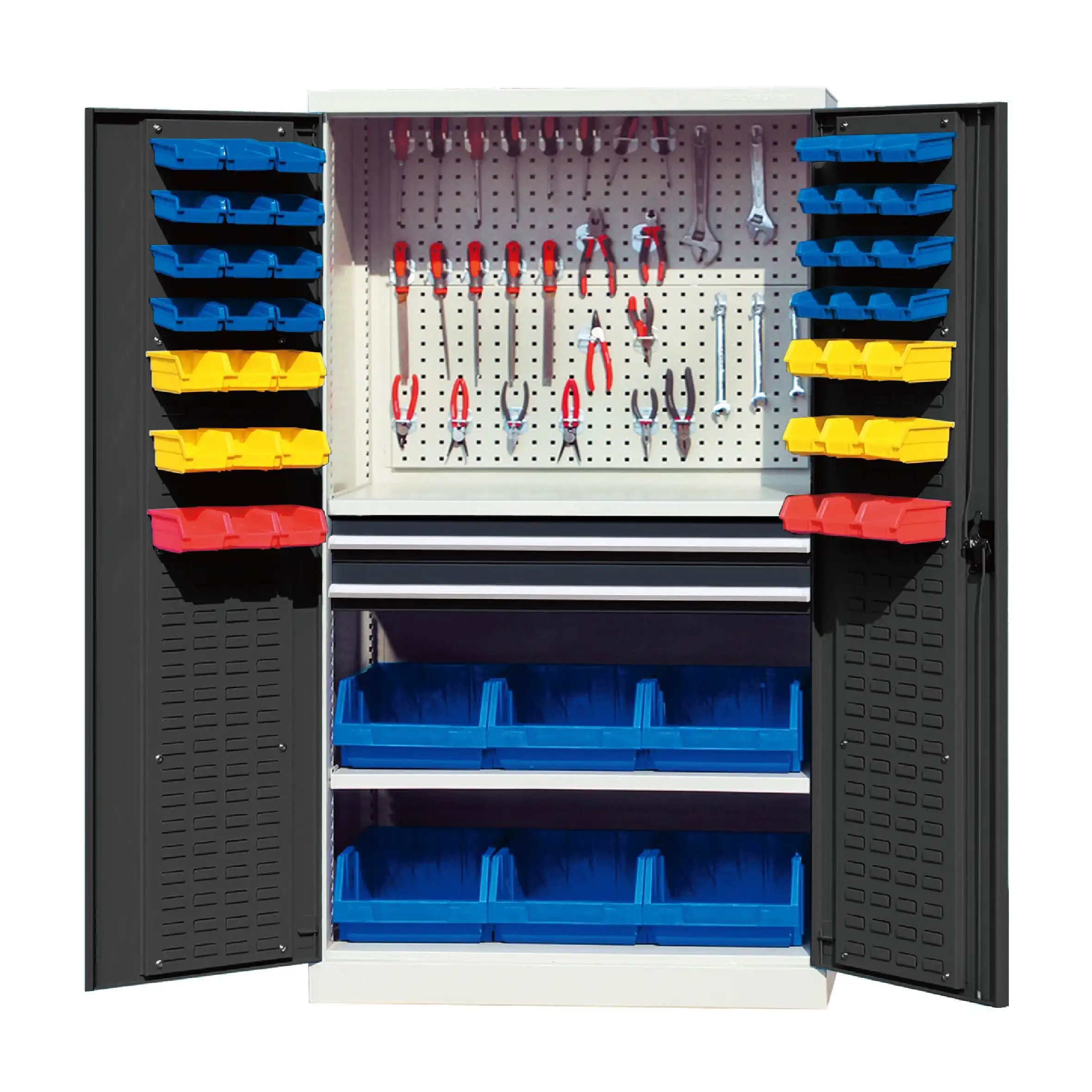 Rūnanga rokiroki me te 2 nga kaihoahoa, te pegboard o roto & tatau tatau penehi 1