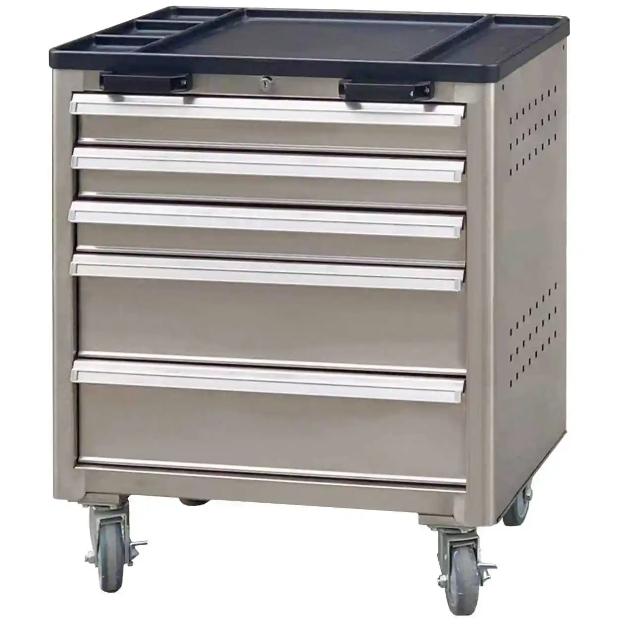 รถเข็นเครื่องมือสแตนเลส 5-drawers 1